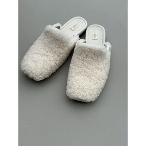 Ugg Janaya Cozy Mule Women Size 6 Slip On Shoes White Natural